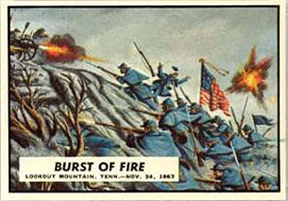 Topps Civil War Trading Card Burst of Fire