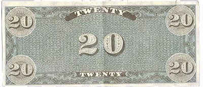 12 - $20 Bill - Type Three (back)